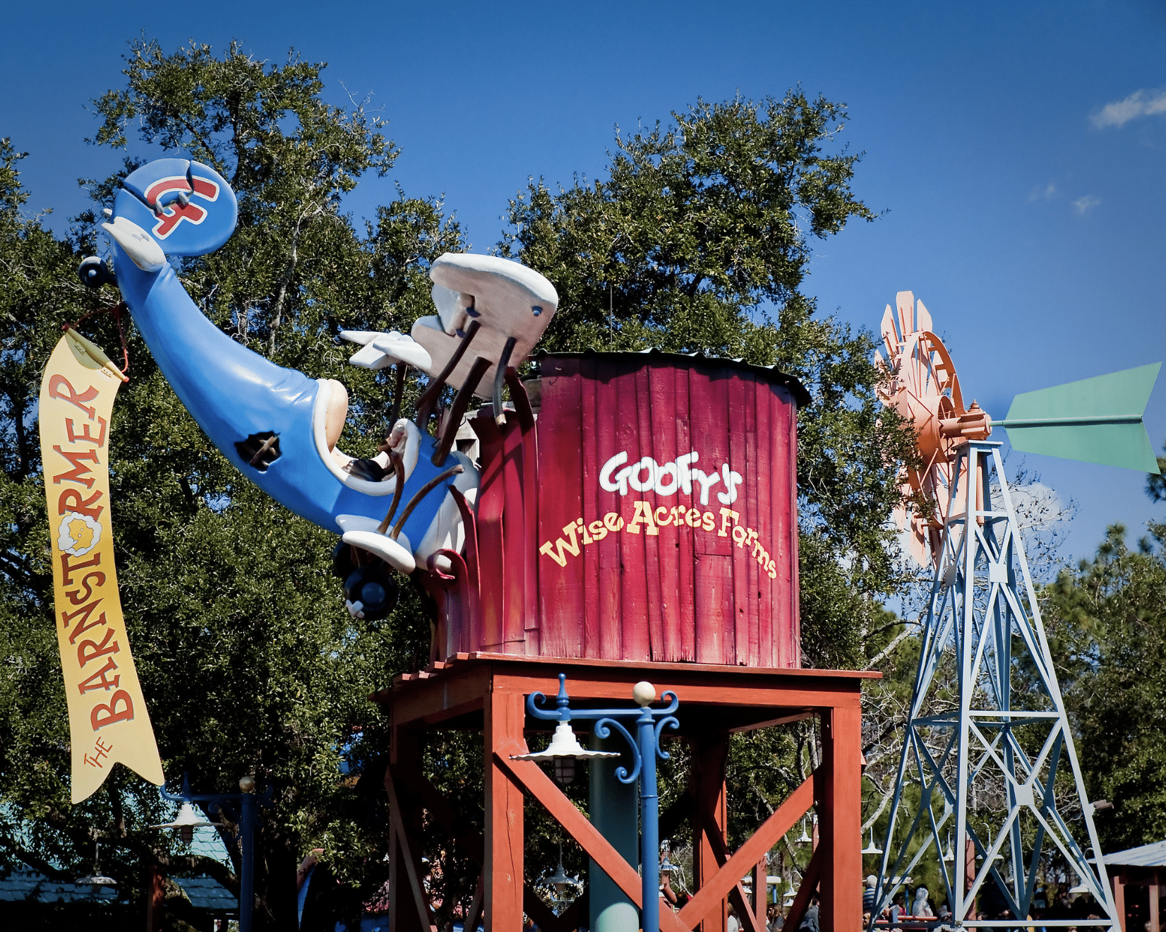 the Barnstormer at Goofy's Wiseacre Farm